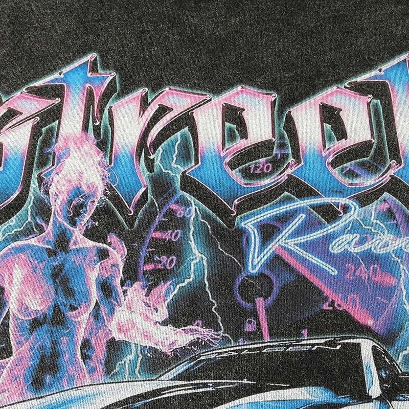 Street Racer Graphic Print Washed T-Shirt sold by Yugen Theory product image thumbnail 3