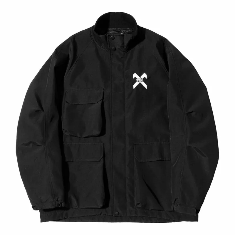 Techwear Multi Pockets Embroidery Stand Jacket sold by Yugen Theory