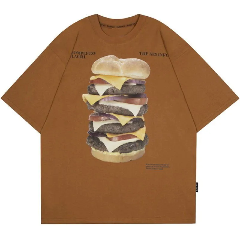 Unique T-shirt Super Hamburger sold by Yugen Theory