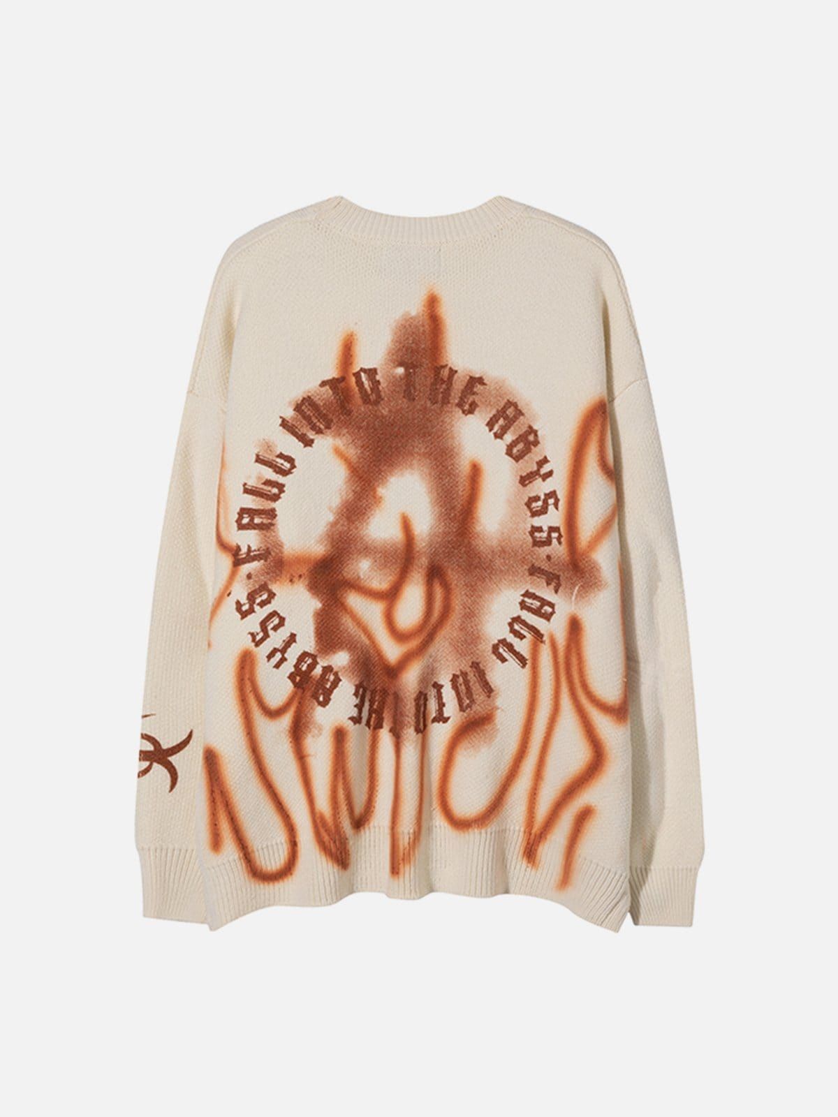 Graffiti Flame Knit Sweater sold by Yugen Theory product image thumbnail 2