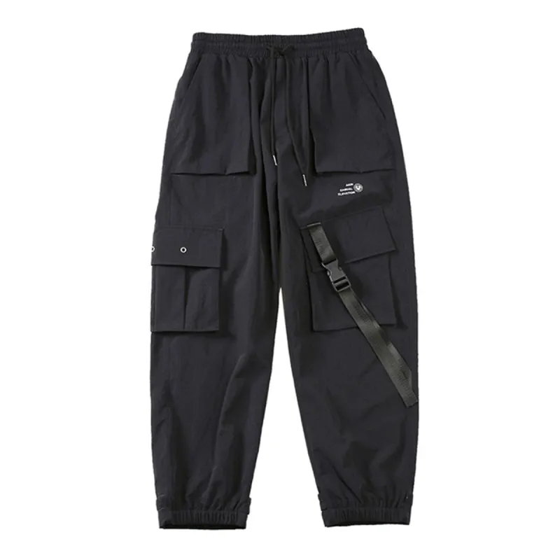 Multi Pockets Ribbons Cargo Pants sold by Yugen Theory