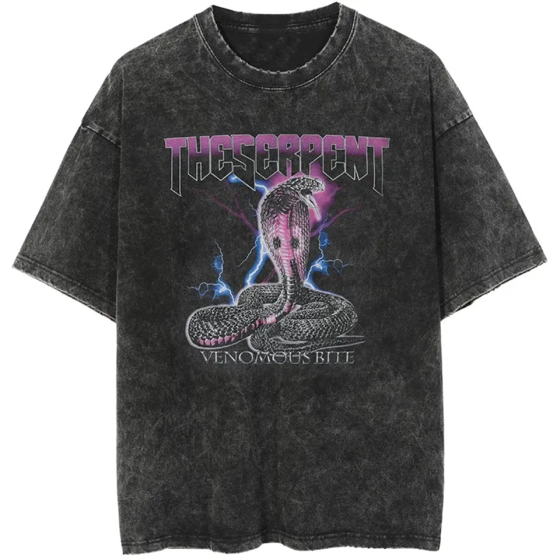 Vintage Washed Cobra Graphic T-Shirt sold by Yugen Theory
