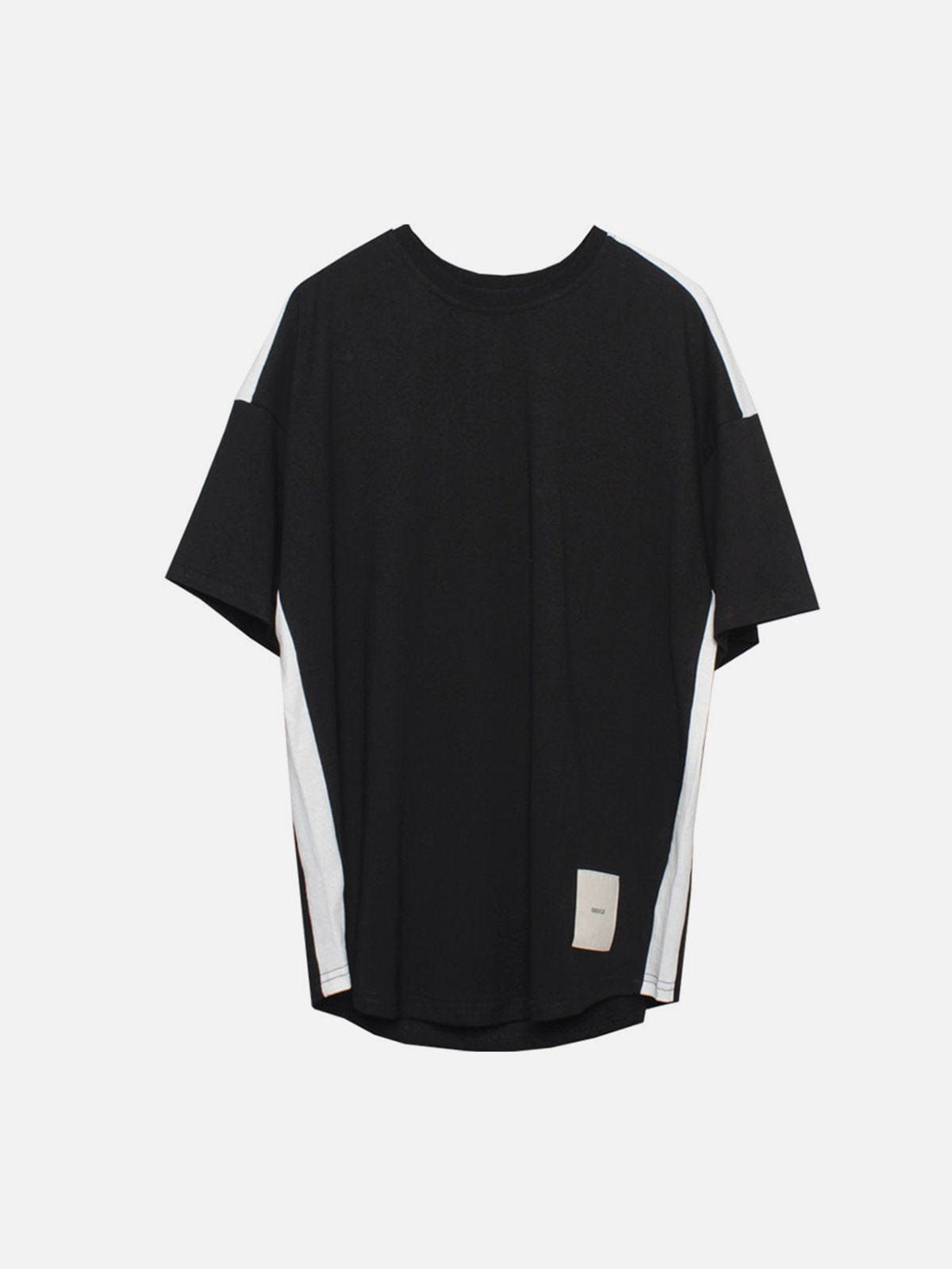 Black Patchwork T-Shirt sold by Yugen Theory