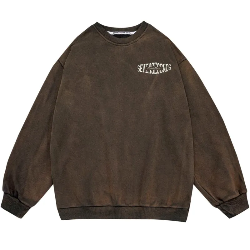 Tie Dye Letters Print Sweatshirt sold by Yugen Theory