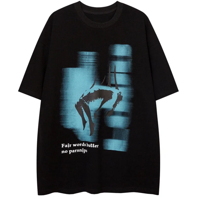 Human Body Fall Graphic T-Shirt sold by Yugen Theory