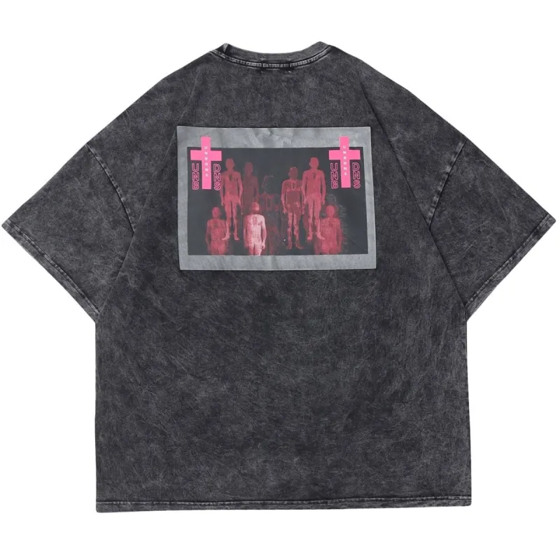 Streetwear T-shirt Pink Rose sold by Yugen Theory