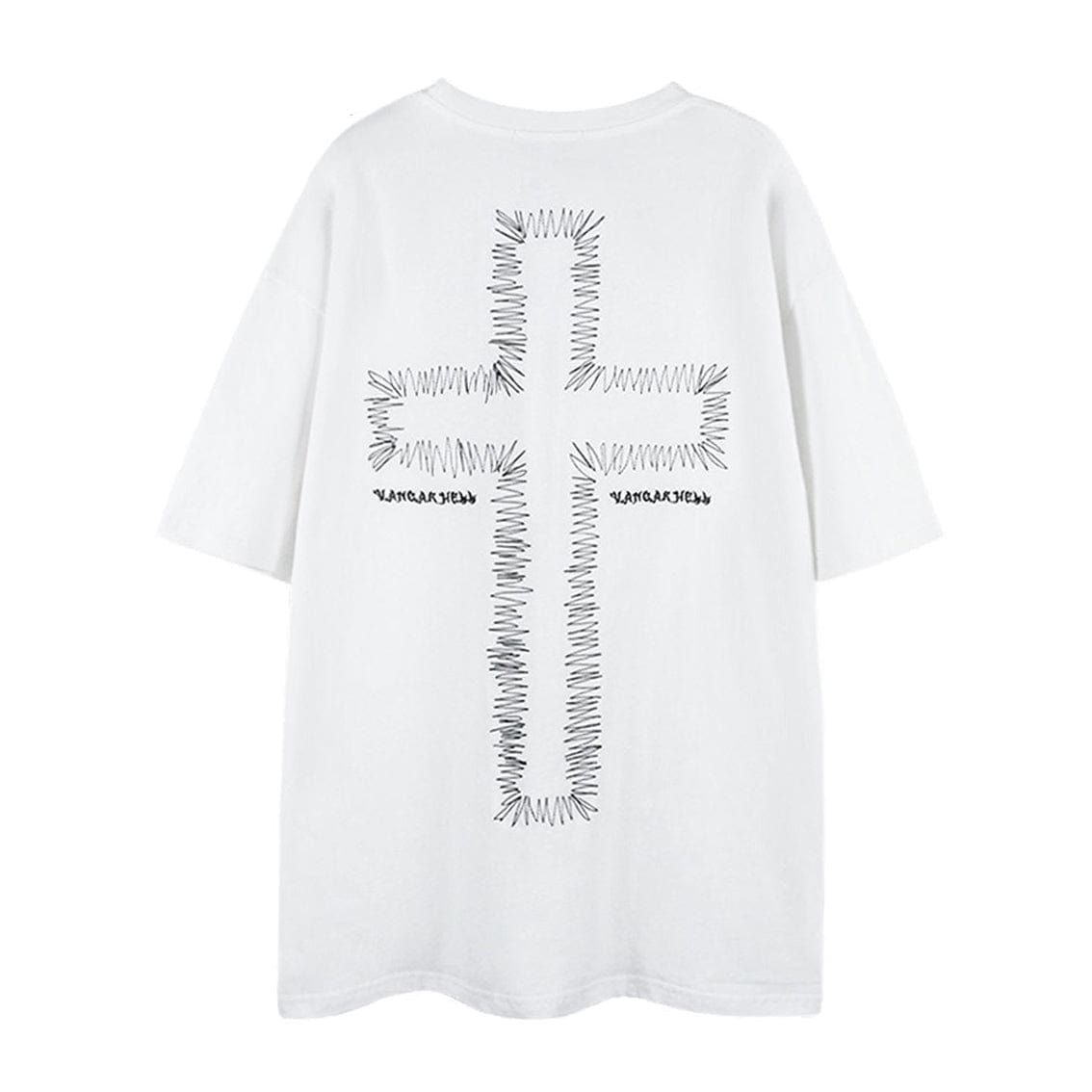 VANCARHELL Gothic Embroidered T-Shirt sold by Yugen Theory product image thumbnail 2