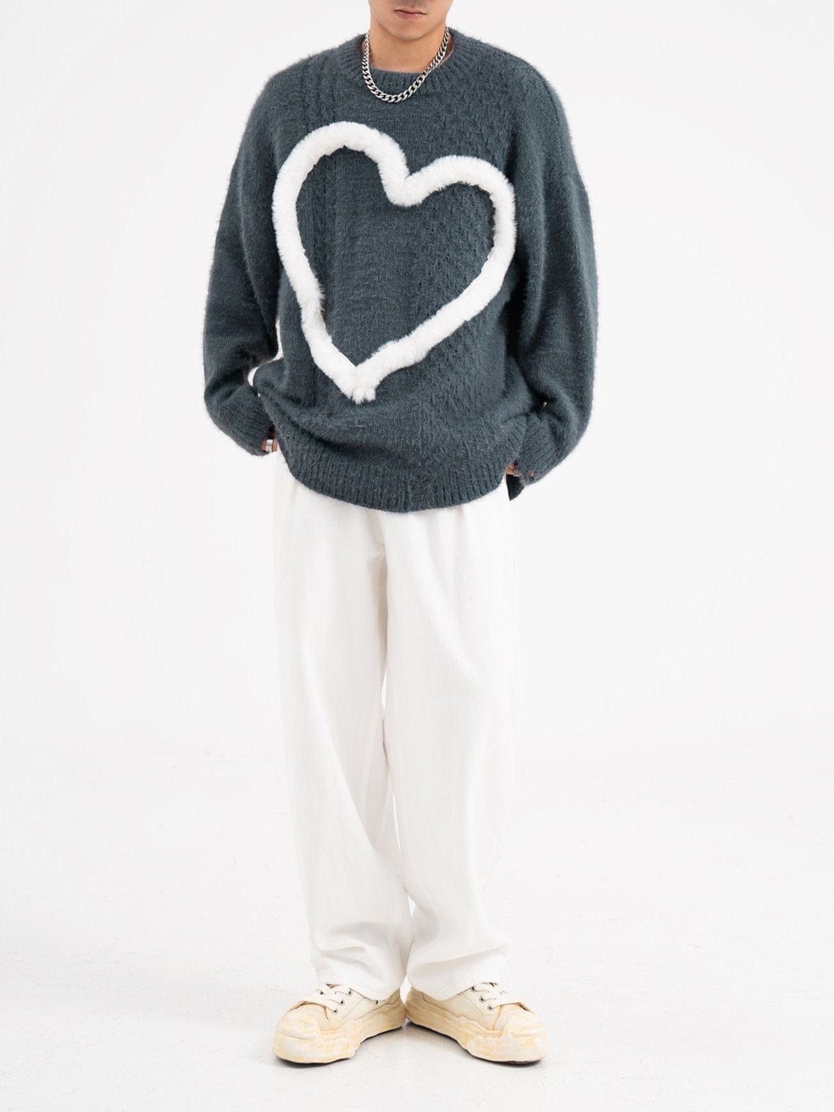 Stereoscopic Love Knit Sweater sold by Yugen Theory product image thumbnail 4