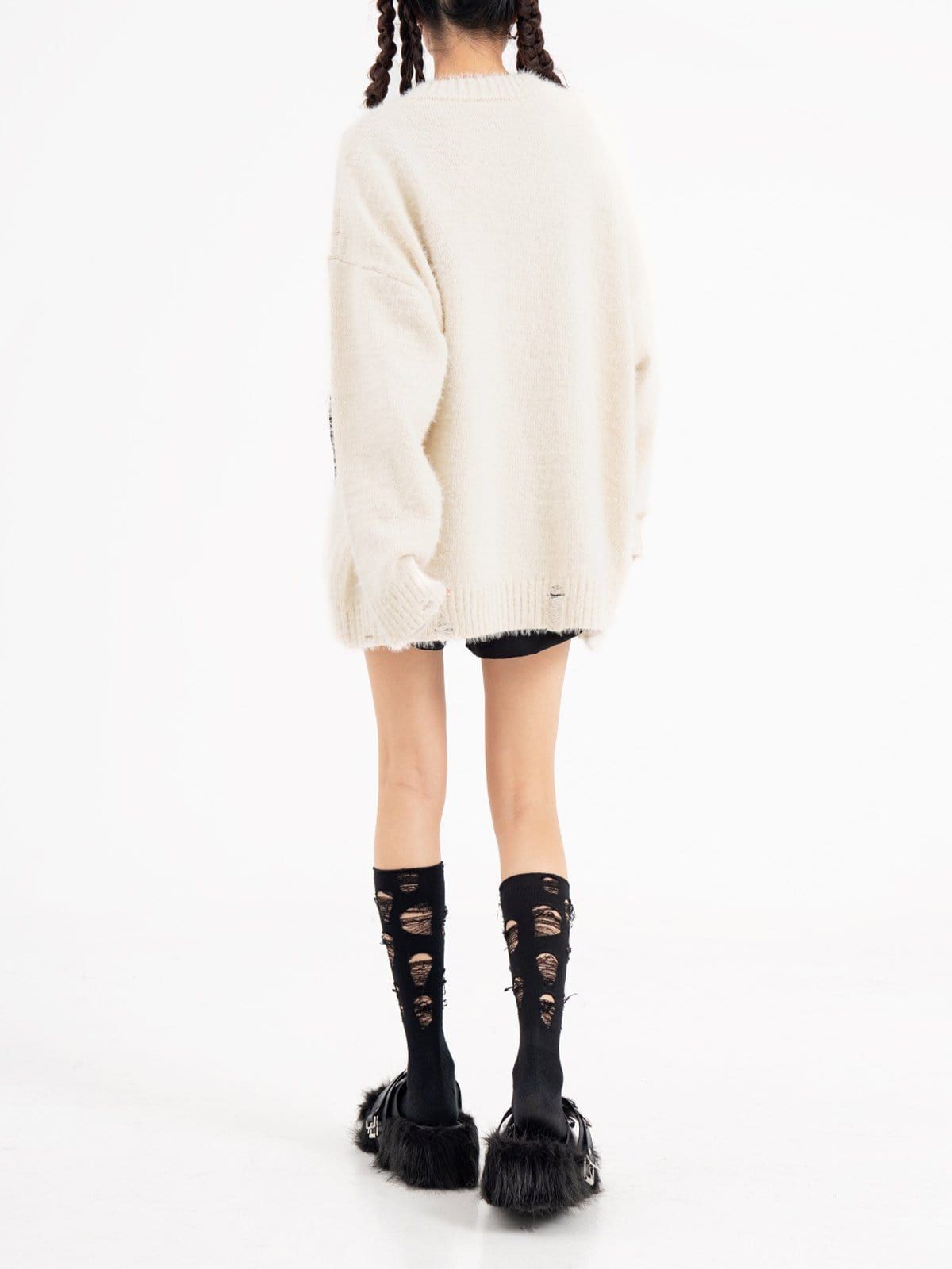 Stereoscopic Love Knit Sweater sold by Yugen Theory product image thumbnail 3