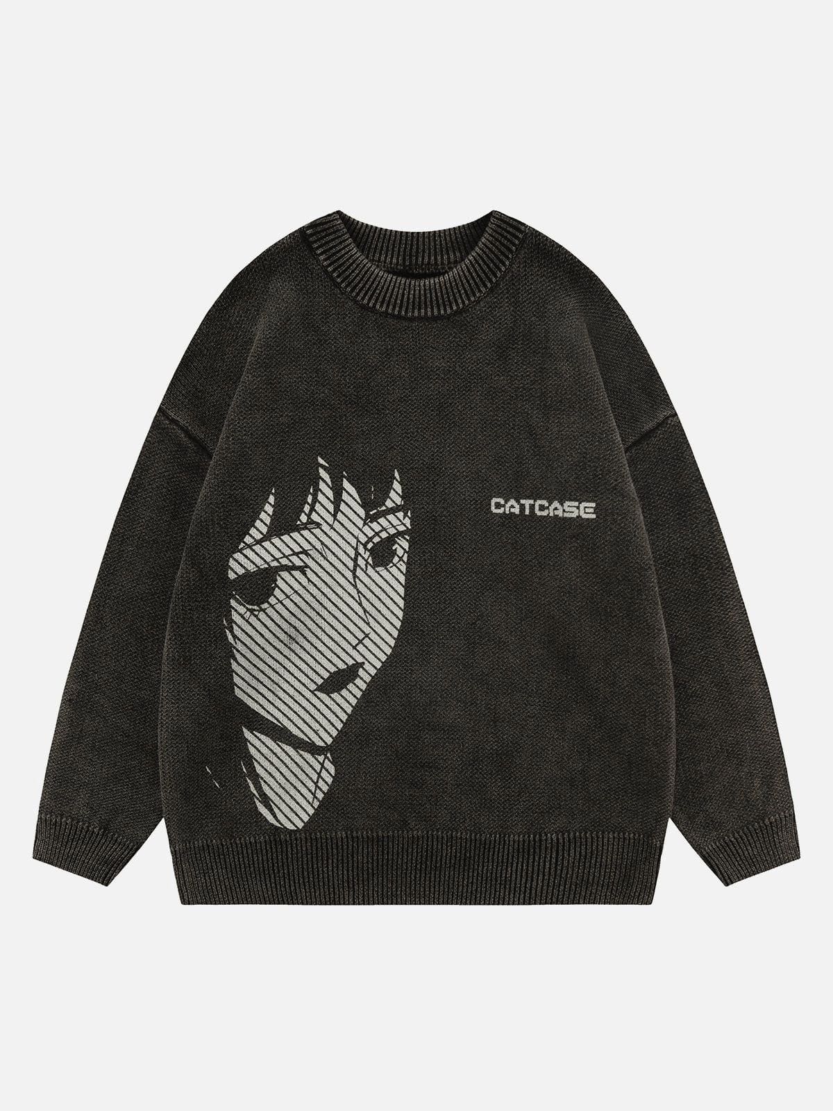 Anime Girl Print Pullover Sweater sold by Yugen Theory product image thumbnail 3