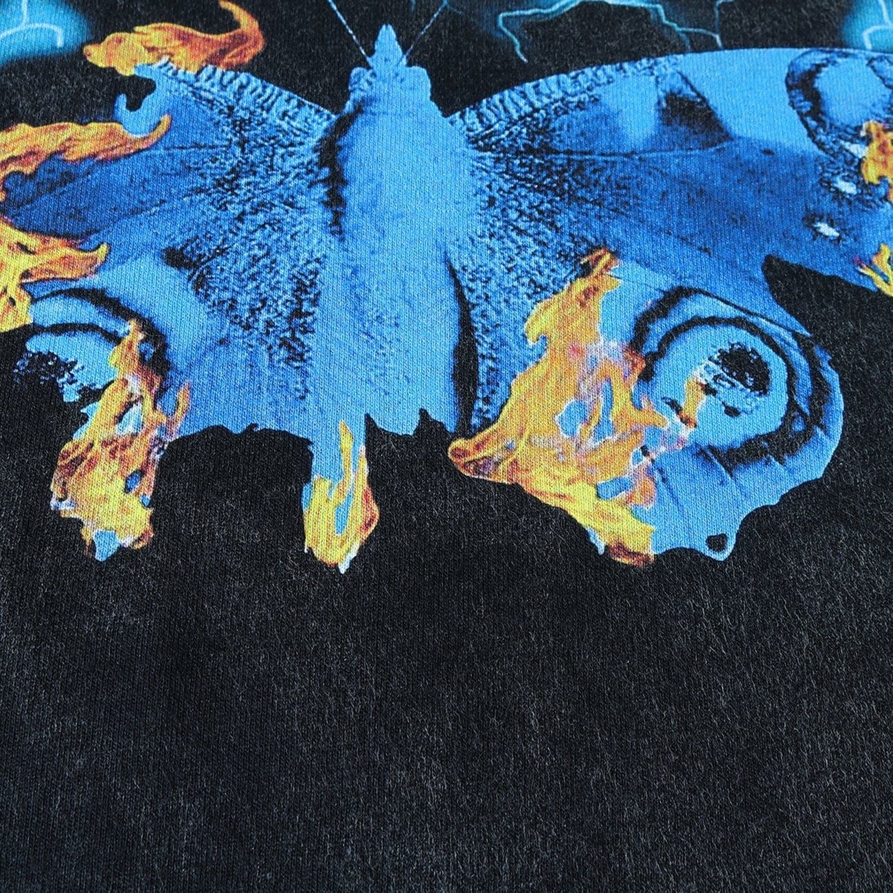 Burning Butterfly Washed Cotton Graphic T-Shirt sold by Yugen Theory product image thumbnail 3