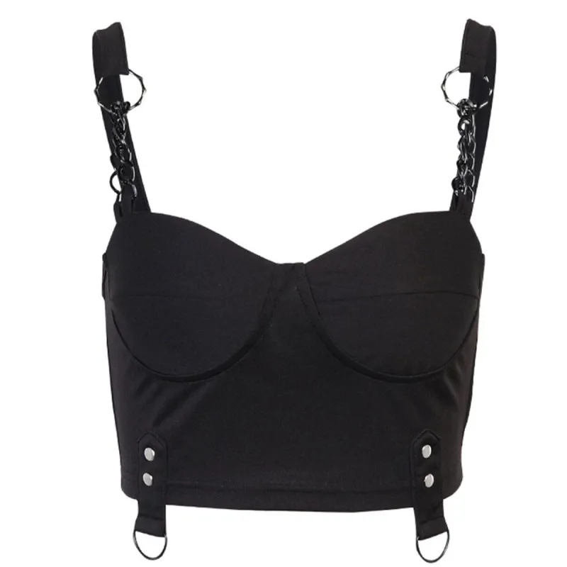 Chain Shoulder Strap Vest sold by Yugen Theory