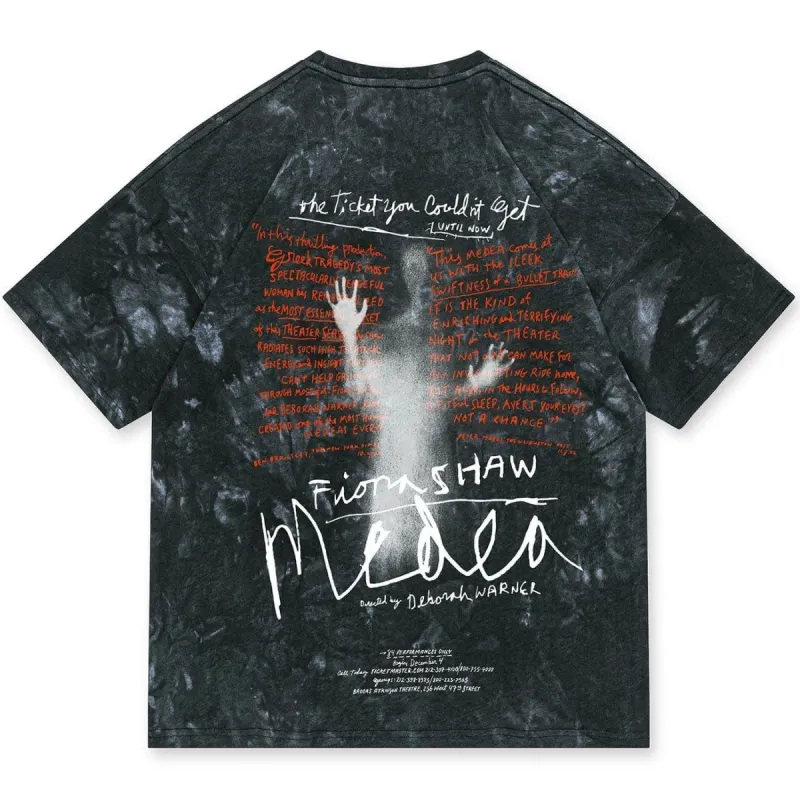 Washed Tie Dye Ghost Graphic T-Shirt sold by Yugen Theory
