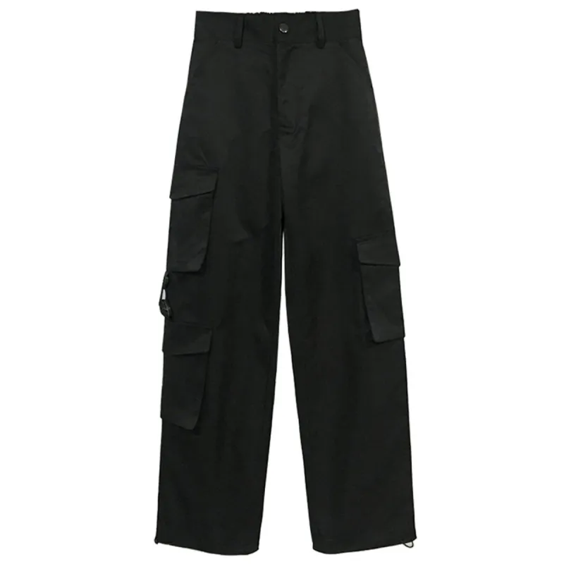 Black Personalized Belt Cargo Pants sold by Yugen Theory