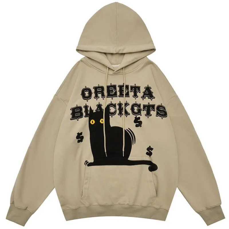 Pullover Hoodie Black Cat sold by Yugen Theory