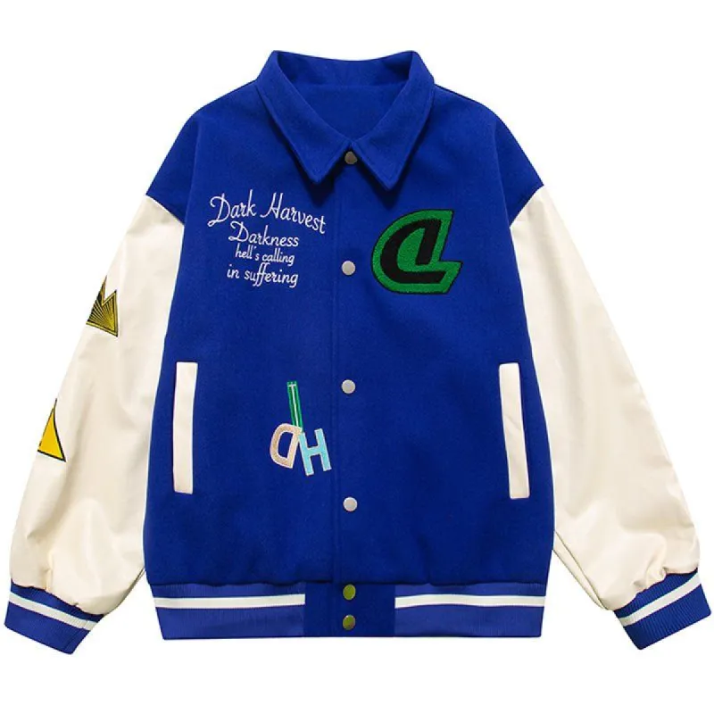 Letterman Baseball Jacket Hand Skeleton sold by Yugen Theory