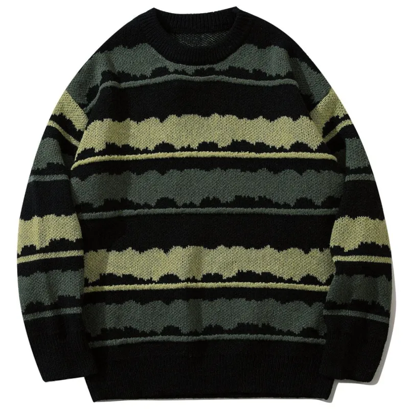 Small Daisy Pattern Knitted Sweater sold by Yugen Theory