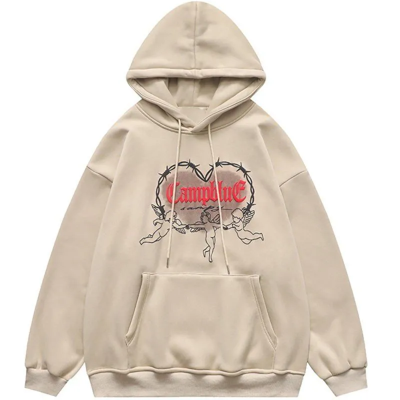 Streetwear Hoodie Campblue Angel sold by Yugen Theory