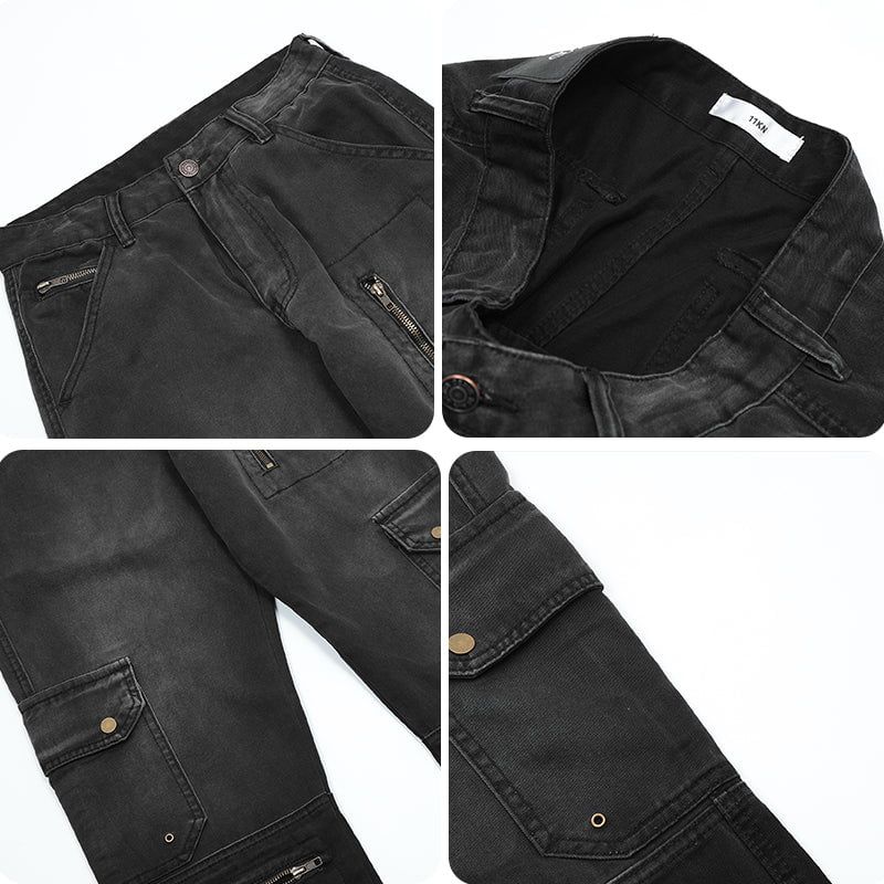 Straight Leg Cargo Jeans Gradient sold by Yugen Theory product image thumbnail 5