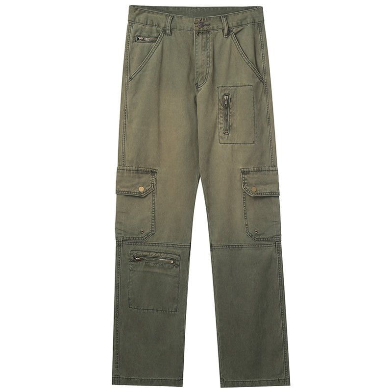 Straight Leg Cargo Jeans Gradient sold by Yugen Theory