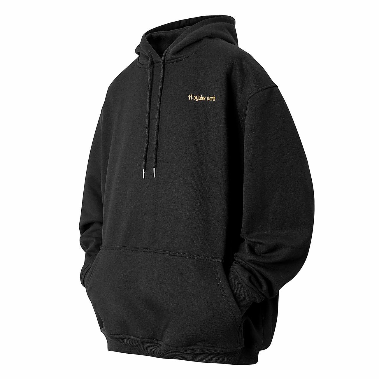 Solid Color Embroidery Oversized Hoodie sold by Yugen Theory