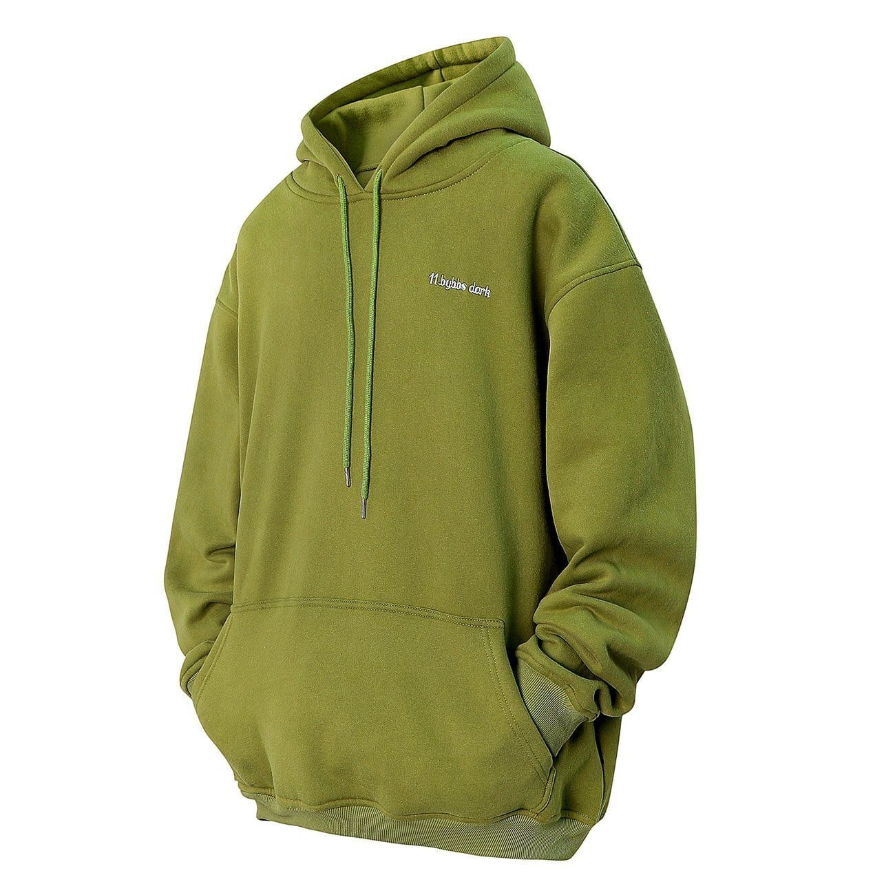 Solid Color Embroidery Oversized Hoodie sold by Yugen Theory product image thumbnail 5