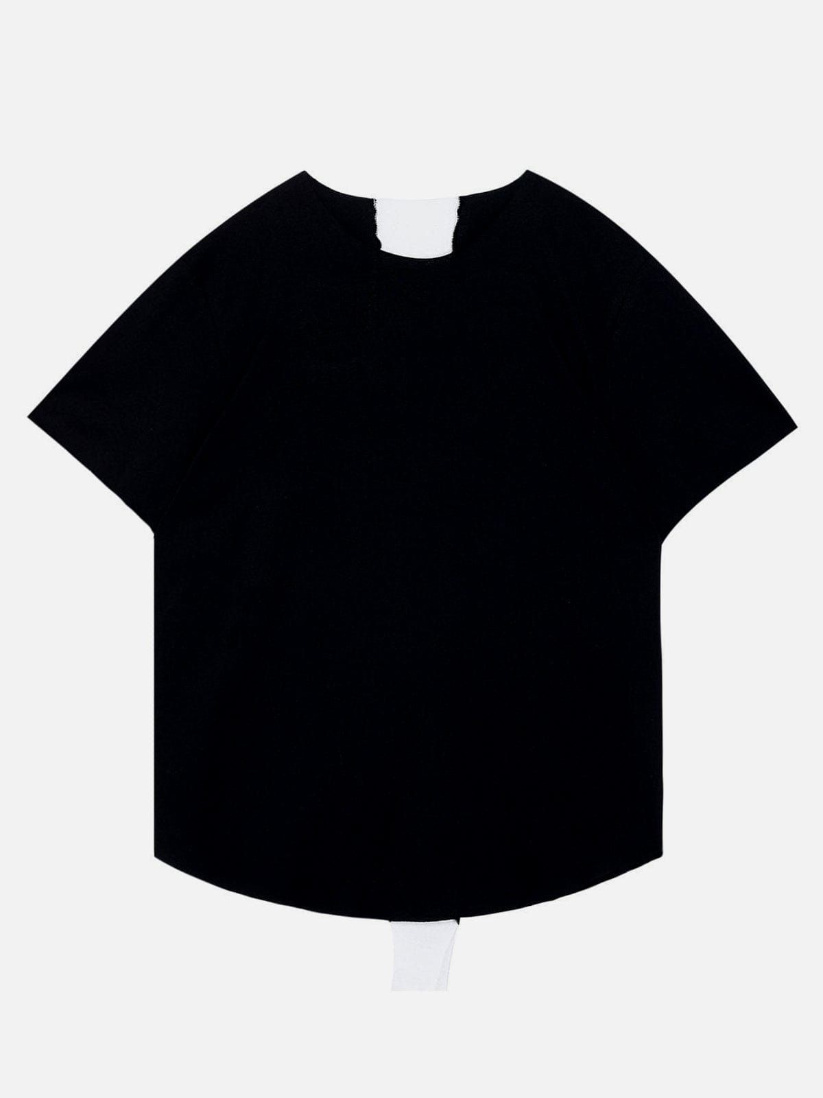 Back Cross Patchwork T-Shirt sold by Yugen Theory product image thumbnail 2