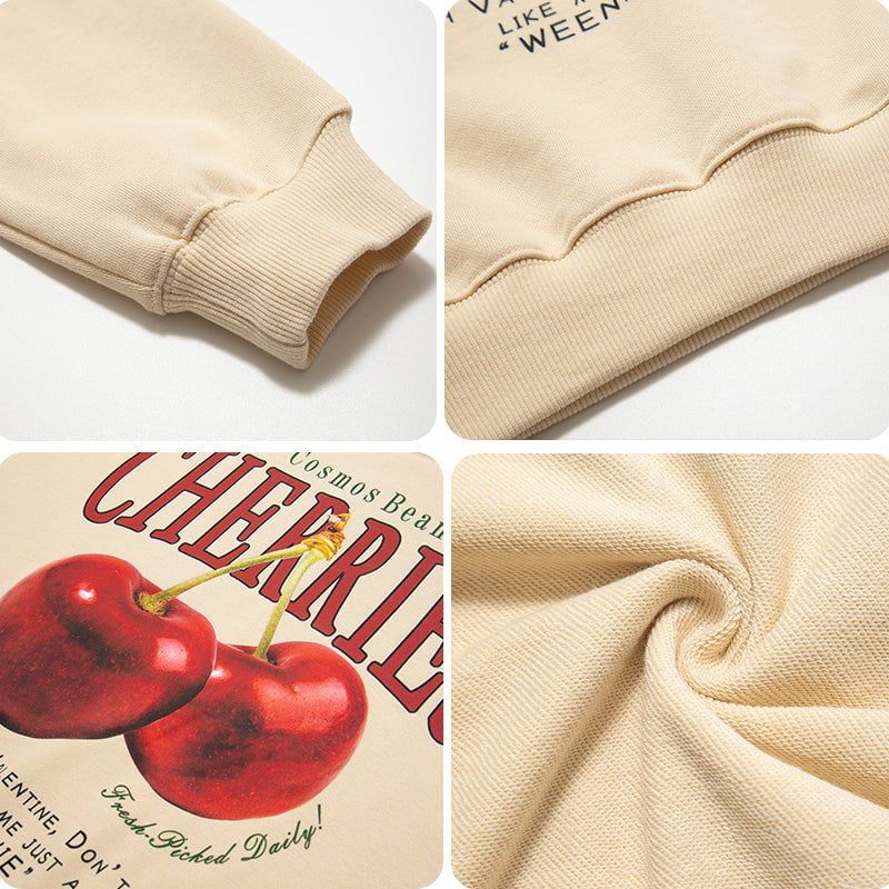 Chic Pullover Hoodie Cherries sold by Yugen Theory product image thumbnail 3