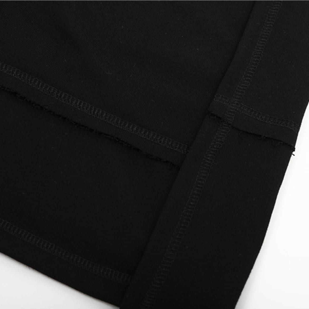 Dark Irregular Patchwork Cotton Shorts sold by Yugen Theory product image thumbnail 5