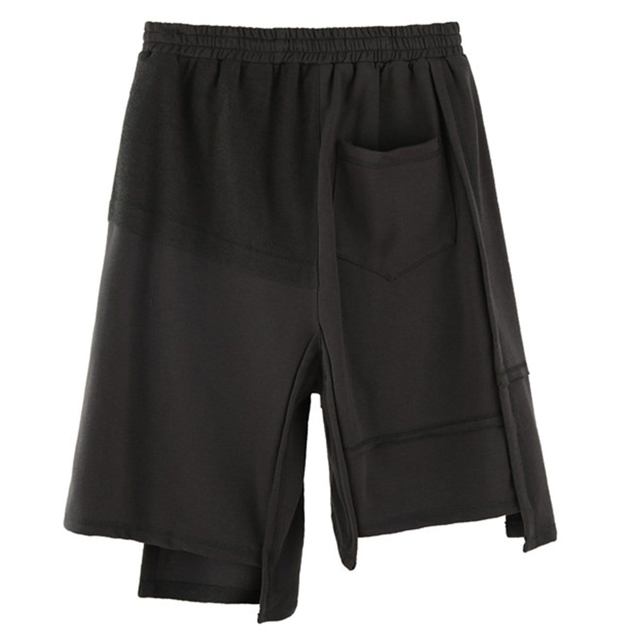 Dark Irregular Patchwork Cotton Shorts sold by Yugen Theory product image thumbnail 4