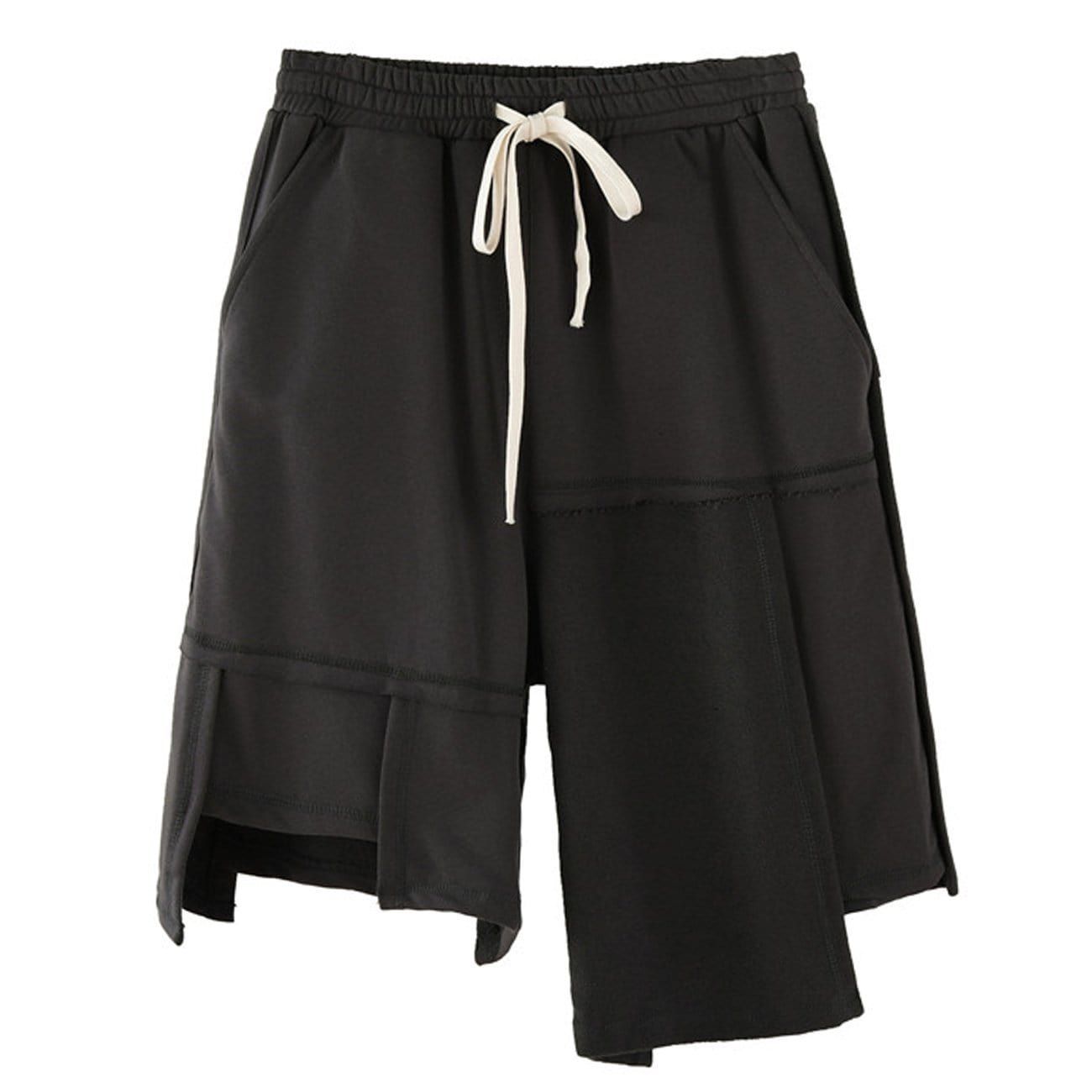 Dark Irregular Patchwork Cotton Shorts sold by Yugen Theory product image thumbnail 3