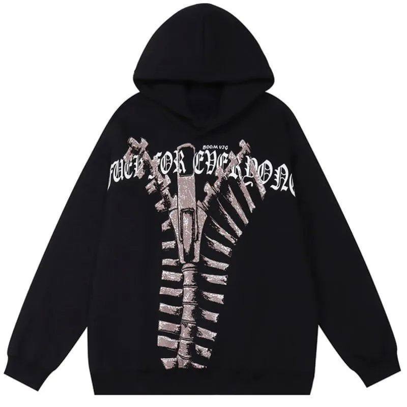 Sherpa Hoodie Zipper Graphic sold by Yugen Theory