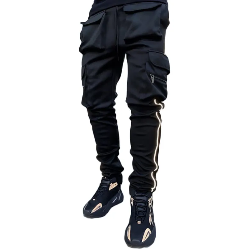 Function Reflective Strip Multi Pockets Pants sold by Yugen Theory