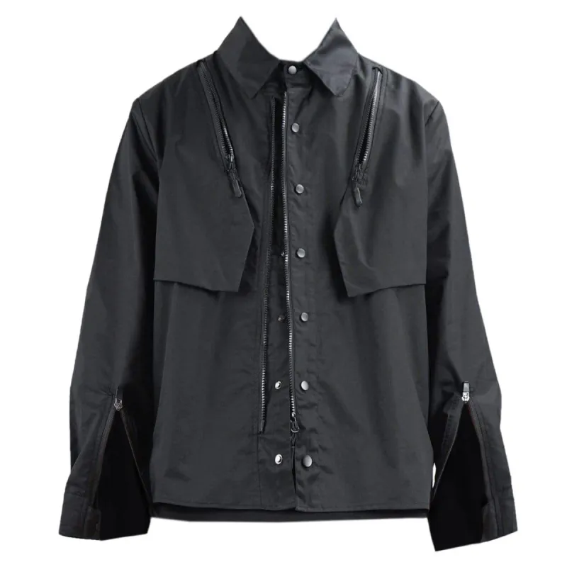 Multi-shape Zipper Buttons Jacket sold by Yugen Theory