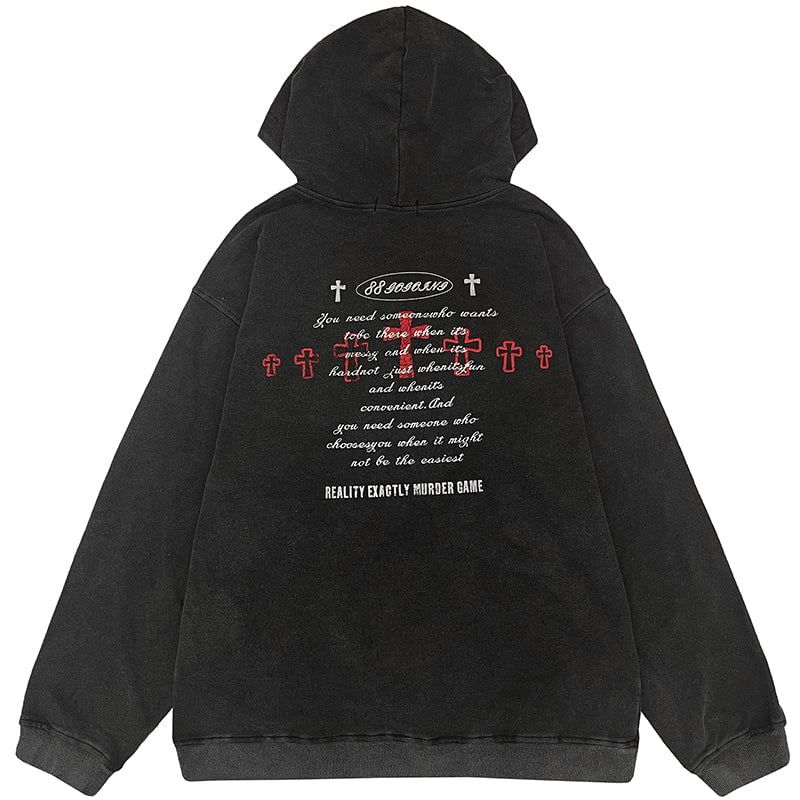 Gothic Punk Hoodie Skull sold by Yugen Theory product image thumbnail 2