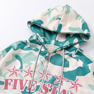 Vintage Hoodie Camouflage Printed sold by Yugen Theory
