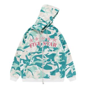 Vintage Hoodie Camouflage Printed sold by Yugen Theory