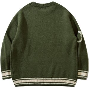 Lazy Jacquard Sweater Andreilee Bear sold by Yugen Theory