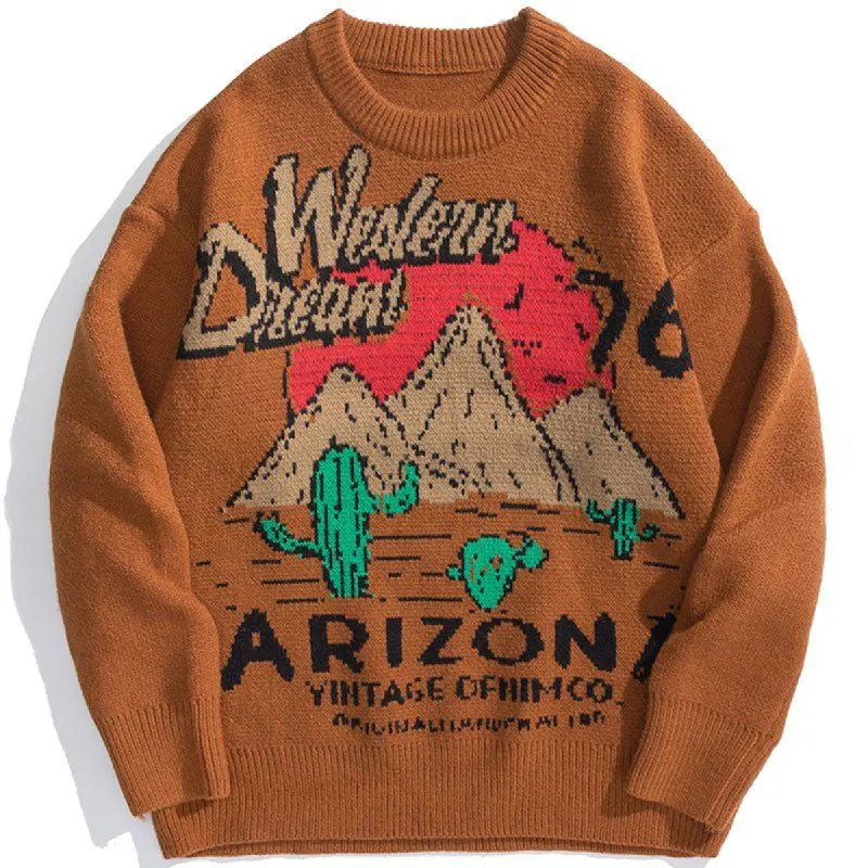 Retro Knitted Sweater Arizona sold by Yugen Theory