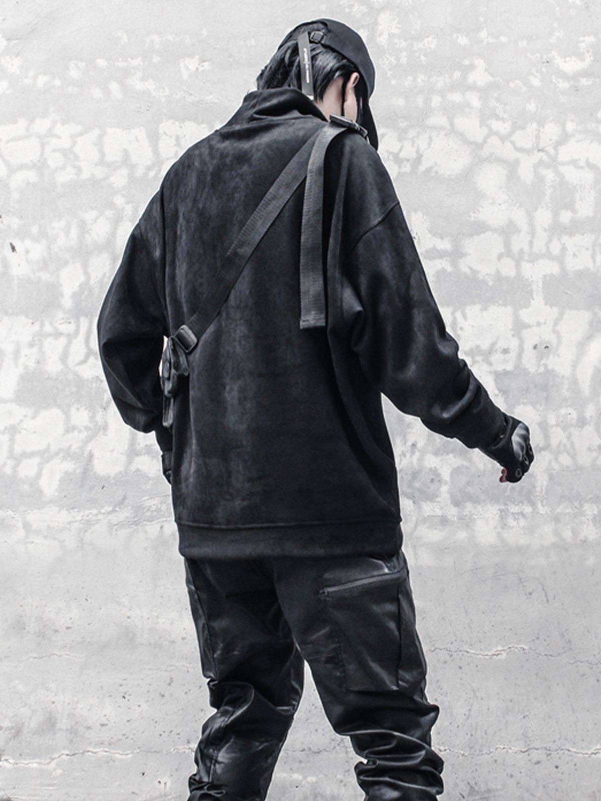 Solid Color Suede Sweatshirt sold by Yugen Theory product image thumbnail 4