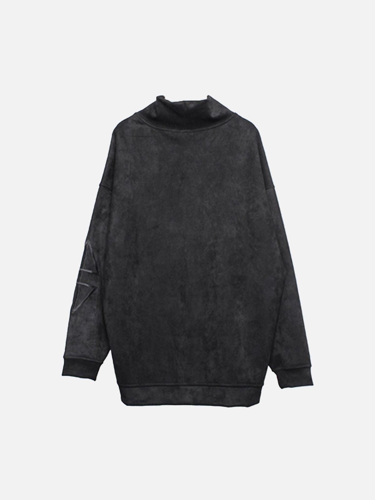 Solid Color Suede Sweatshirt sold by Yugen Theory product image thumbnail 5