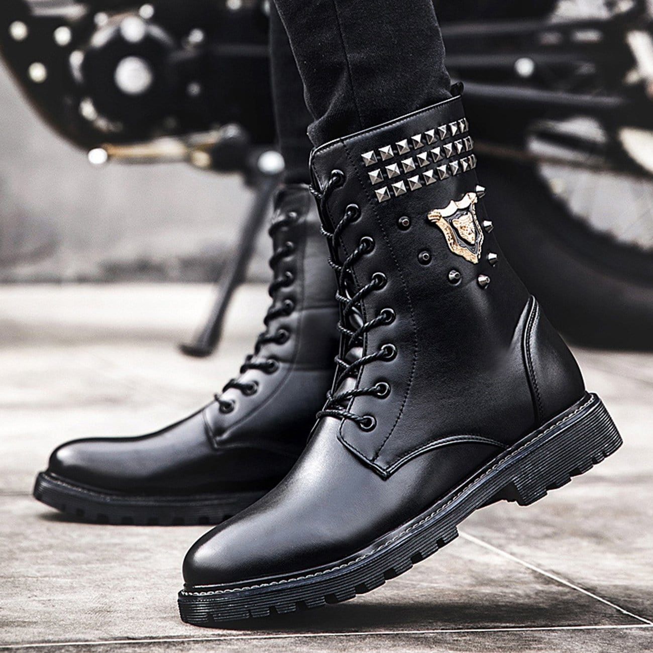 Punk Studded Leather Shoes sold by Yugen Theory product image thumbnail 2