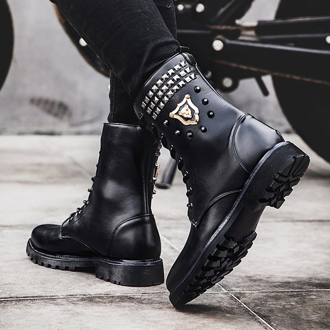 Punk Studded Leather Shoes sold by Yugen Theory product image thumbnail 3