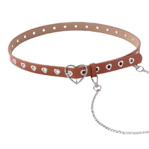 Punk Love Heart Hollow Out Chain Belt sold by Yugen Theory