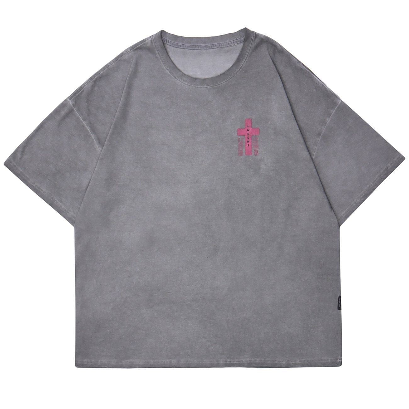 Portrait Washed Graphic T-Shirt sold by Yugen Theory product image thumbnail 4