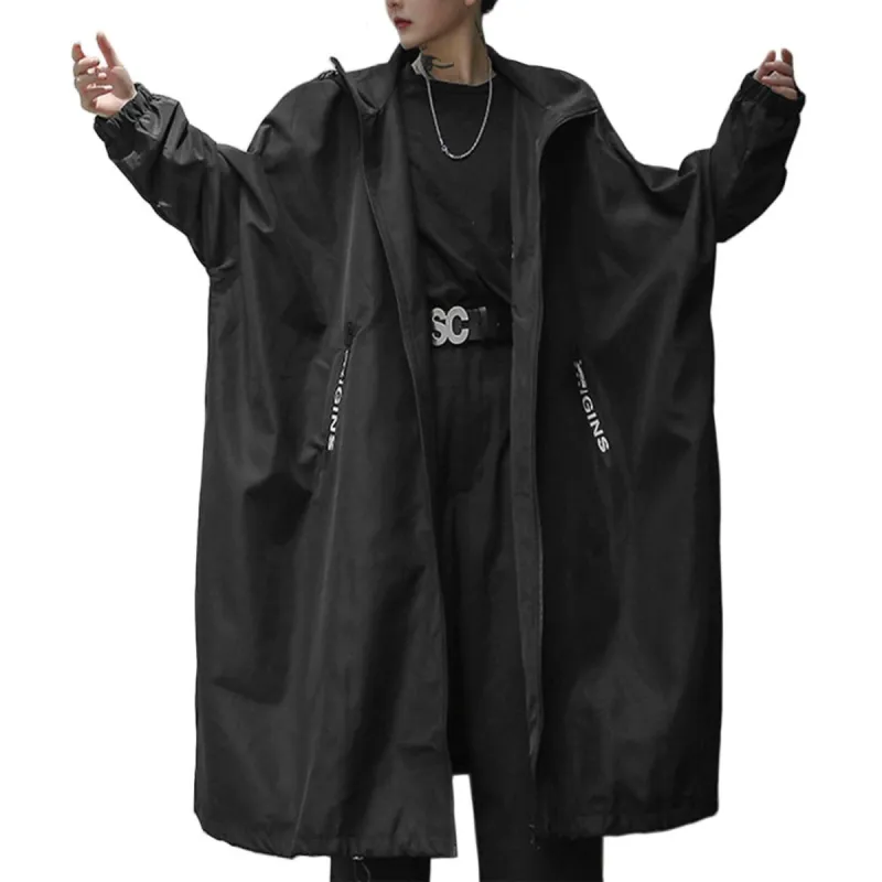 Dark Print Wizard Cloak Mid-length Oversized Jacket sold by Yugen Theory