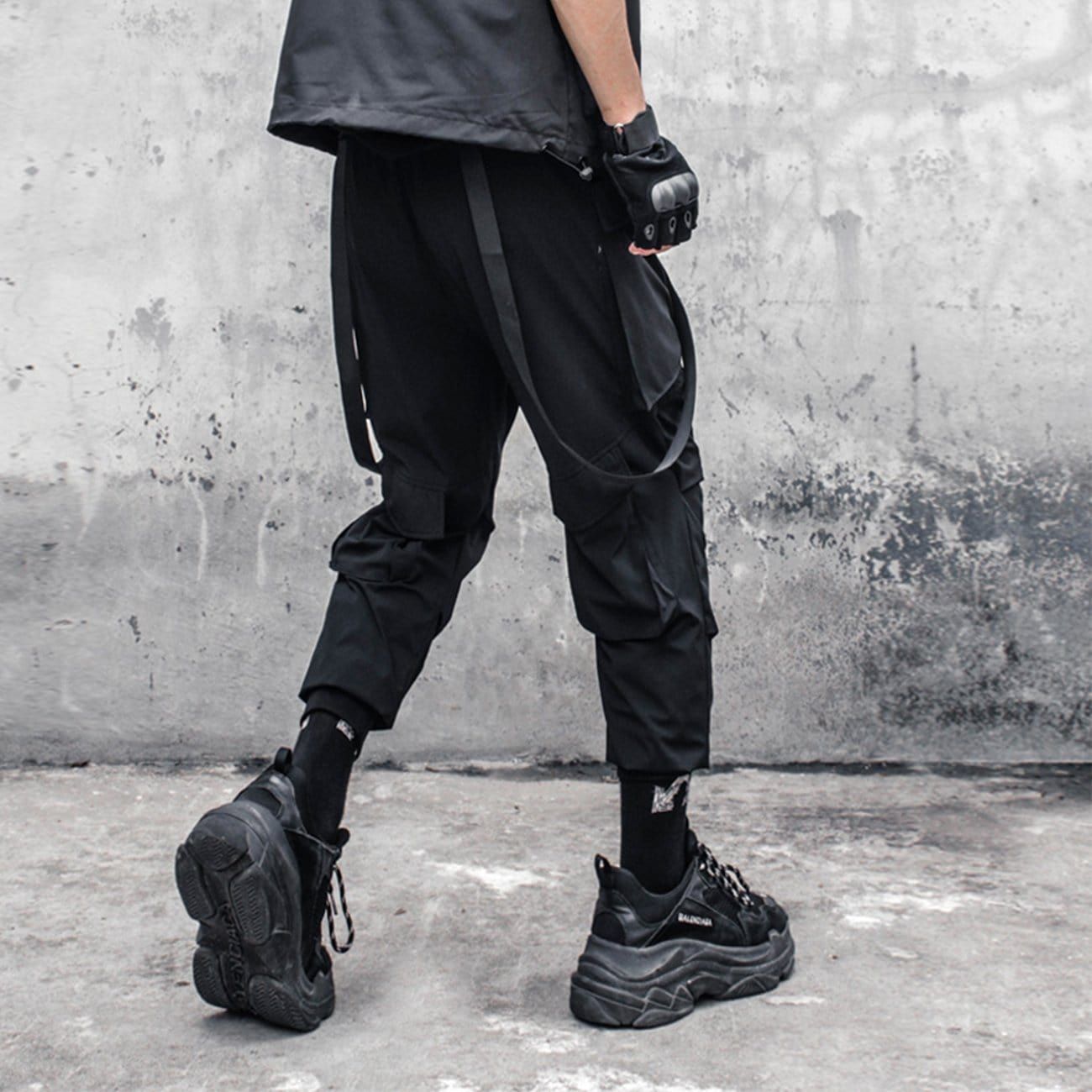 Functional Pleated Ribbons Cargo Pants sold by Yugen Theory product image thumbnail 5