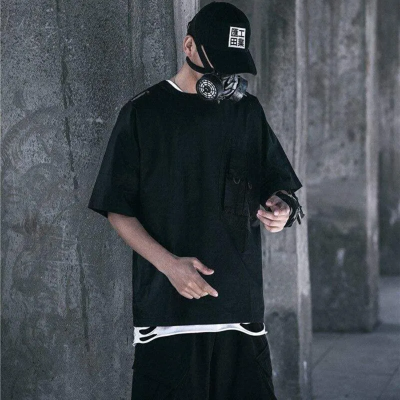 Multi Pocket Techwear T-Shirt sold by Yugen Theory