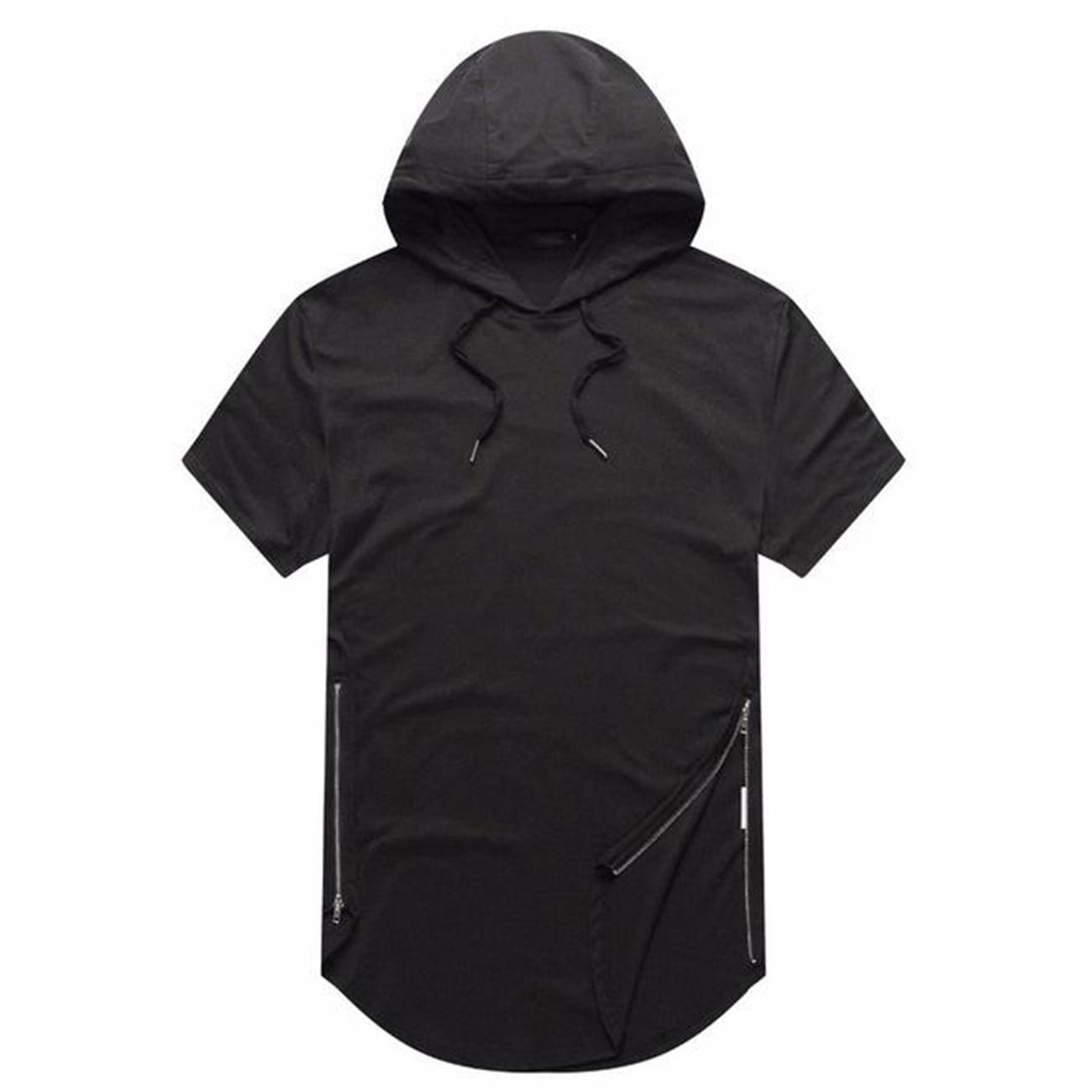 Function Side Zipper Hooded T-Shirt sold by Yugen Theory