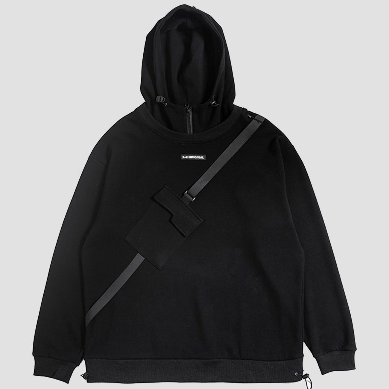 Fake Two Stitching Pocket Hoodie sold by Yugen Theory